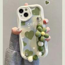 1入組液體3d綠色手環tpu手機殼,適用於iphone 15 Pro Max/14 Pro - 彩色 - 查看 1