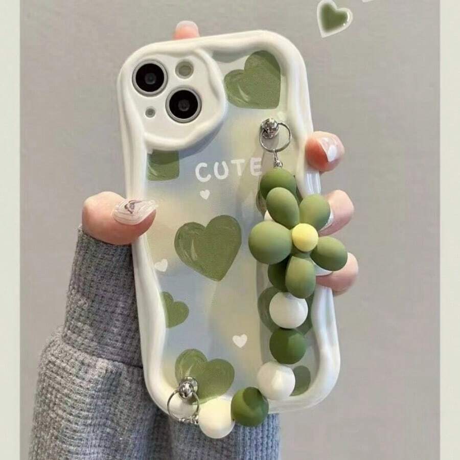 1入組液體3d綠色手環tpu手機殼,適用於iphone 15 Pro Max/14 Pro - 彩色 - 查看 1