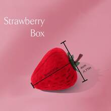 1 Set Storage box Surprise gift Romantic strawberry ring box Confession proposal Earrings Necklace box Girly heart Mini