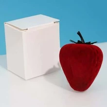 1 Set Storage box Surprise gift Romantic strawberry ring box Confession proposal Earrings Necklace box Girly heart Mini