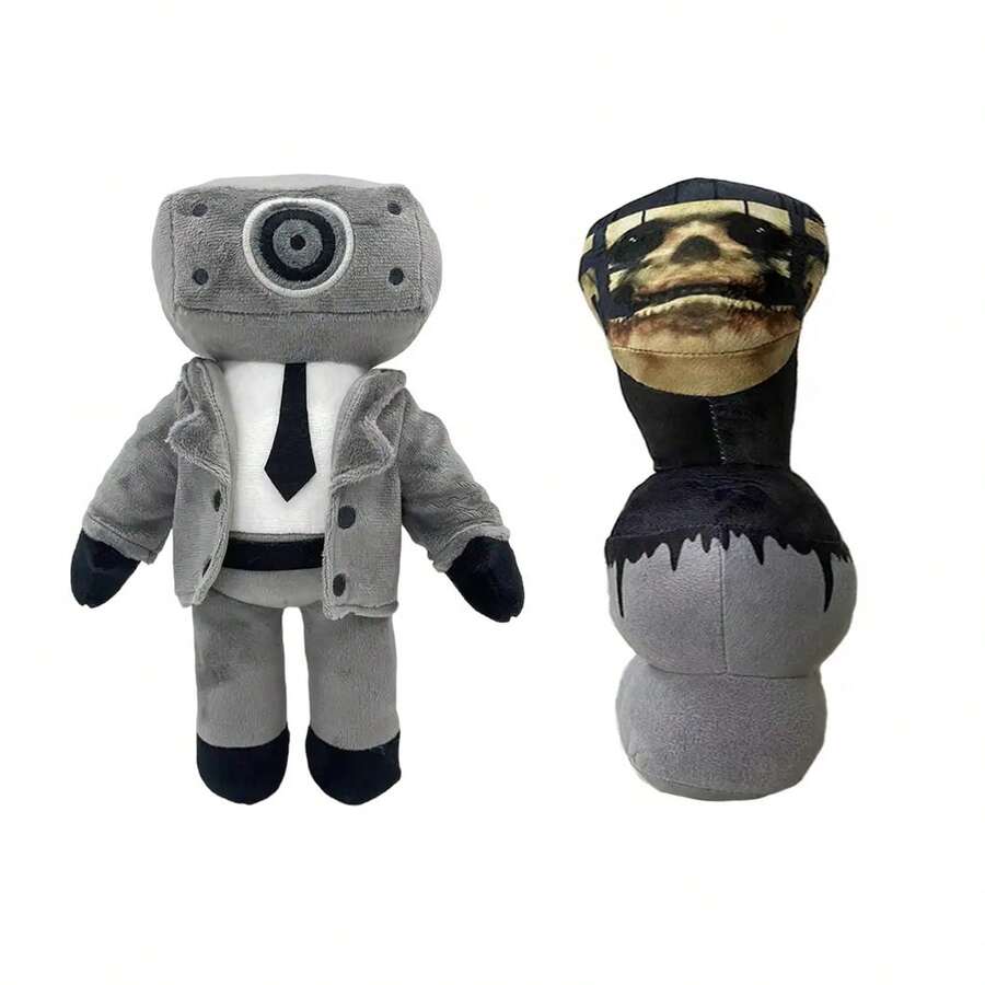 2 Pzas Peluches Skibidi Toilet Man Cámara Bocinas Tv Speakerman Modelos - Ver 1