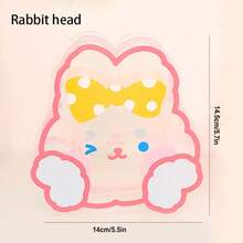 1pc Cartoon Transparent Acrylic Pen Holder - White - View 3