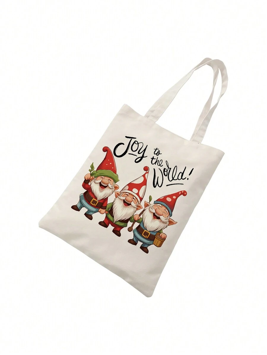 圣诞主题帆布包单肩包/手提包/午餐盒收纳袋/手提袋/购物袋，多种款式可选，适合男女，适合女朋友，适合老师