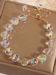 1 Strand Aaa Grade 6/8/10mm Electroplated Imported Ab Coated 96-facet Glass Crystal Beads For Handmade Diy Jewelry