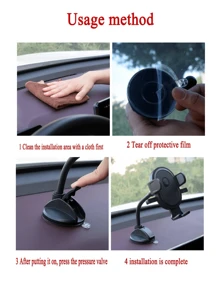 1 pieza Soporte de celular de coche ventosa