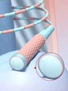 1 Pieza Cuerda Para Saltar Con Cuentas De Tallarines De Bambú Morado - Morado - Ver 3