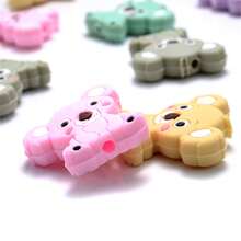 10 顆矽膠無尾熊形狀珠子適合 Diy 珠寶製作 - 彩色 - 查看 4