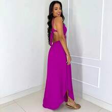 Women Dresses - Màu Hoa hồng đỏ - Xem 2