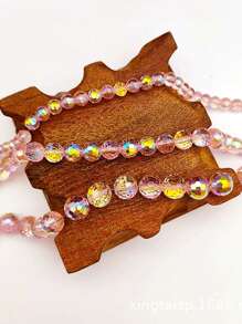 1 Strand Aaa Grade 6/8/10mm Electroplated Imported Ab Coated 96-facet Glass Crystal Beads For Handmade Diy Jewelry