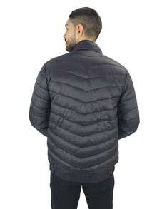 chamarra para hombre capitonada caballero casual básica - Negro - Ver 3