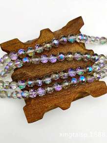 1 Strand Aaa Grade 6/8/10mm Electroplated Imported Ab Coated 96-facet Glass Crystal Beads For Handmade Diy Jewelry