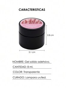 Pegamento Solido Para Uñas Press On Para Tips - transparente - Ver 3