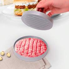 漢堡製造器,圓形餡餅模具漢堡肉壓力器,適用於嬰兒米飯、牛肉派 - 灰色 - 查看 1