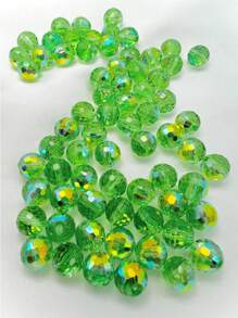 1 Strand Aaa Grade 6/8/10mm Electroplated Imported Ab Coated 96-facet Glass Crystal Beads For Handmade Diy Jewelry