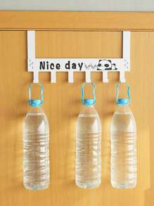 1 Miếng Móc cửa Móc áo , Giá treo tường , Quần áo Mũ Giá treo , Dấu vết , - trắng - Xem 6