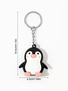Cute Cartoon Penguin Shaped Keychain Pendant For Business Men Car Accessories Bag Charm School Goth Y2k - Multicolor - View 5