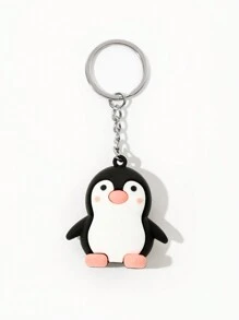 Cute Cartoon Penguin Shaped Keychain Pendant For Business Men Car Accessories Bag Charm School Goth Y2k - Multicolor - View 4