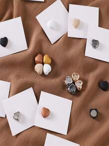 1pc Strong Magnetic Women's Heart Shaped Scarf & Shawl Clip, Anti-slip Privacy Magnet Brooch - Star - View 6