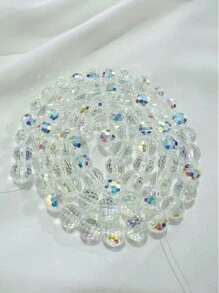 1 Strand Aaa Grade 6/8/10mm Electroplated Imported Ab Coated 96-facet Glass Crystal Beads For Handmade Diy Jewelry