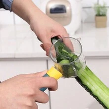 1pc Fruit And Vegetable Peeler With Storage Box - Multicolor - View 5