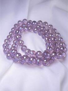 1 Strand Aaa Grade 6/8/10mm Electroplated Imported Ab Coated 96-facet Glass Crystal Beads For Handmade Diy Jewelry