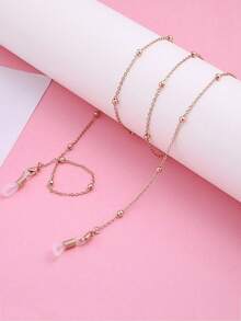 1pc眼镜链眼镜绳口罩链金属眼镜链挂绳脖子防丢口罩链