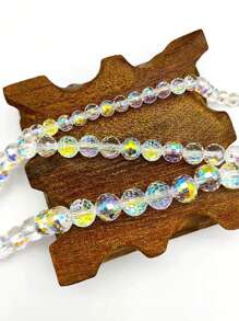 1 Strand Aaa Grade 6/8/10mm Electroplated Imported Ab Coated 96-facet Glass Crystal Beads For Handmade Diy Jewelry