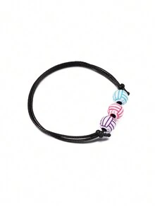 1 Miếng Acrylic Màu sắc tùy ý Bóng chuyền Vòng tay cườm Thích hợp Đối với Của phụ nữ Mặc hàng ngày - Nhiều màu - Xem 3