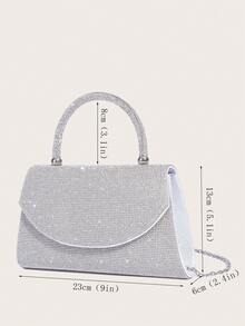 女時尚鑽石手拿包/晚餐包/黑色禮服手提包適合派對、宴會、高端場合