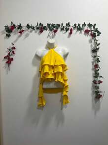 Women Tank Tops & Camis - Yellow - View 1
