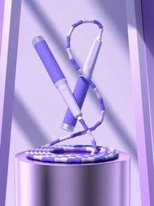 1 Pieza Cuerda Para Saltar Con Cuentas De Tallarines De Bambú Morado - Morado - Ver 1