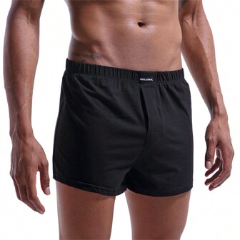 1 件舒適寬鬆家居短褲男士內衣平角短褲,家居睡衣