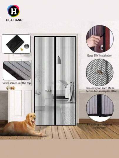 Mosquitero Magnetico,Cortina de Puerta anti-Mosquitos, Mosquitera Magné tica para Puertas, con malla Super Fina Para dejar Pasar el aire Fresco, cierra AutomáTicamente, FáCil de Instalar