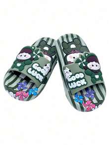 Children's Sandals - Army Green - View 1