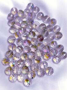 1 Strand Aaa Grade 6/8/10mm Electroplated Imported Ab Coated 96-facet Glass Crystal Beads For Handmade Diy Jewelry