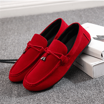 Men's Loafers, Lightweight Slip-on Christmas Theme Flat Shoes For Men
