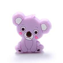 10 顆矽膠無尾熊形狀珠子適合 Diy 珠寶製作 - 彩色 - 查看 8