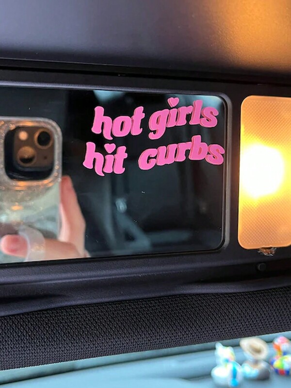 1pc Letter Graphic PVC Car Interior Sticker SHEIN USA