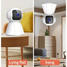 1入組200萬像素室內無線wifi智能ai人體偵測高清夜視ptz攝像頭,雲監控 - 白色 - 查看 10