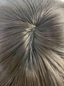 Men's Short Synthetic Fiber Hair Wig In Black-brown Color, 12 Inches With Bangs, Suitable For Daily Wear - Black - View 7