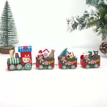 1 Miếng Giáng sinh 4 Đầy màu sắc Người Gingerbread Xe lửa Bối cảnh Đồ trang trí Trường mẫu giáo Hoạt hình Qủa tặng - Nhiều màu - Xem 1