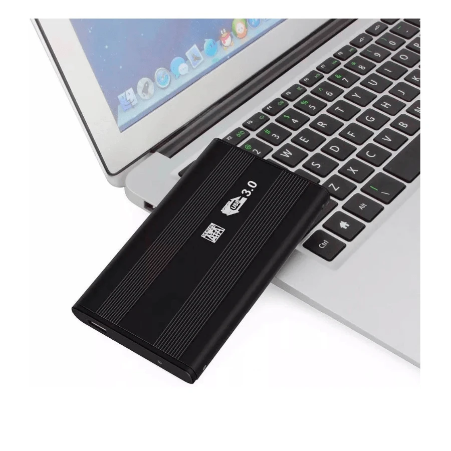 Case Hd Ssd Externo Ultra Slim Notebook Sata Usb 3.0 Pcs - Preto - Visão 1