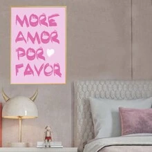 1 Miếng Màu hồng Love Nhà  Đồ trang trí Áp phích Đối với Phòng khách , Phòng ngủ , Học tập Phòng Với tranh sơn dầu Cốt lõi - Nhiều màu - Xem 6