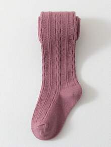 1對女童秋冬款粉色可愛時尚襪子(2-3歲)(3-8歲)(8-12歲)(12-16歲)