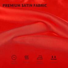 24pcs Red Cloth Napkins, 100% Polyester Fabric, Washable Dinner Napkins, Suitable For Parties, Weddings And Banquets - Red - View 3