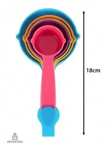 Juego de Tazas Medidoras Cocina Reposteria Pasteleria Postres - Multicolor - Ver 2