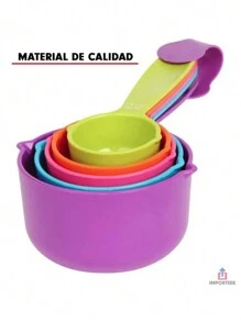 Juego de Tazas Medidoras Cocina Reposteria Pasteleria Postres - Multicolor - Ver 11