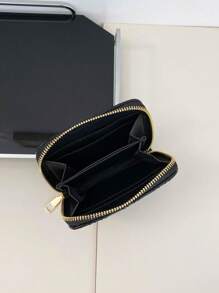 1pc Stiching Decorated Pu Leather Portable Zipper Wallet Fashionable Long Design Suitable For Daily Use Date And Gift For Women Wallet Purse Wallet Small Wallet