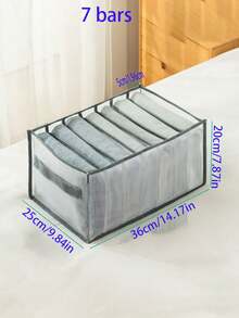 Mesh Folding Compartmentalized Clothing Storage Bag For Pants - Clear - View 10