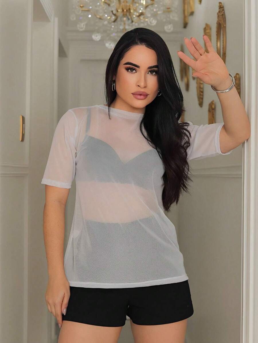 Women Blouses - White - View 1